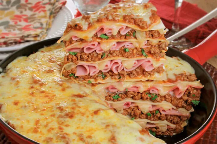 Lasaña a la Sartén